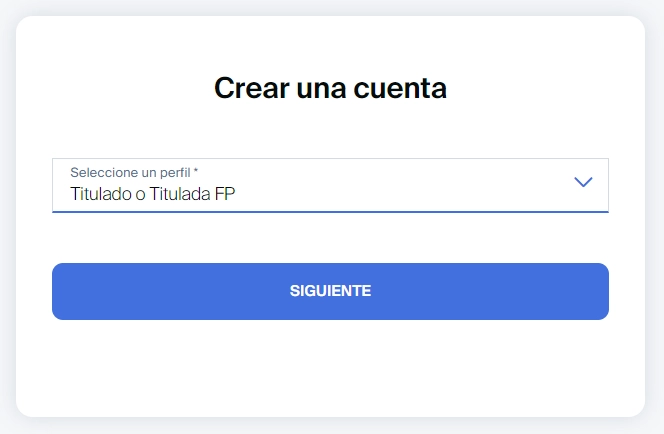 registrarse como alumno titulado en conecta fp