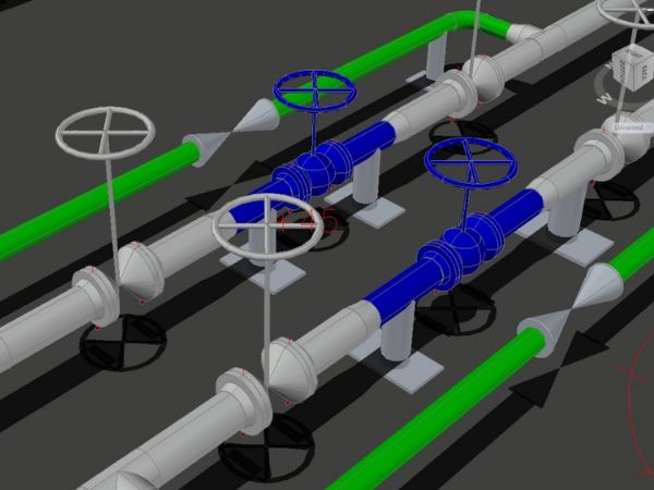 tuberias autocad diseño