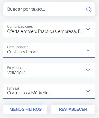 filtrar fp conecta buscador