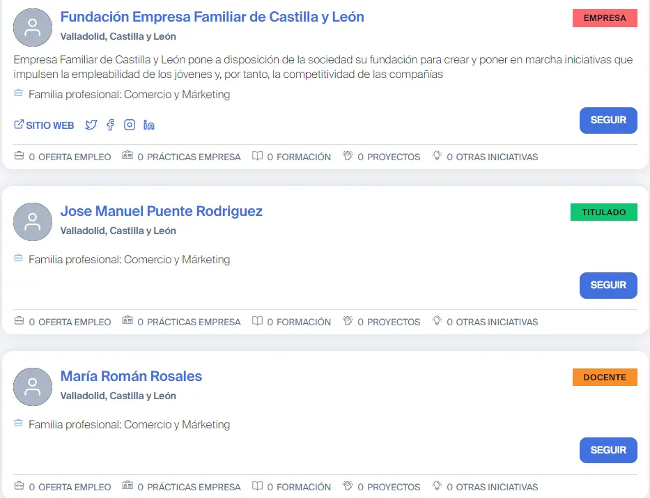 buscador de perfiles fp conecta